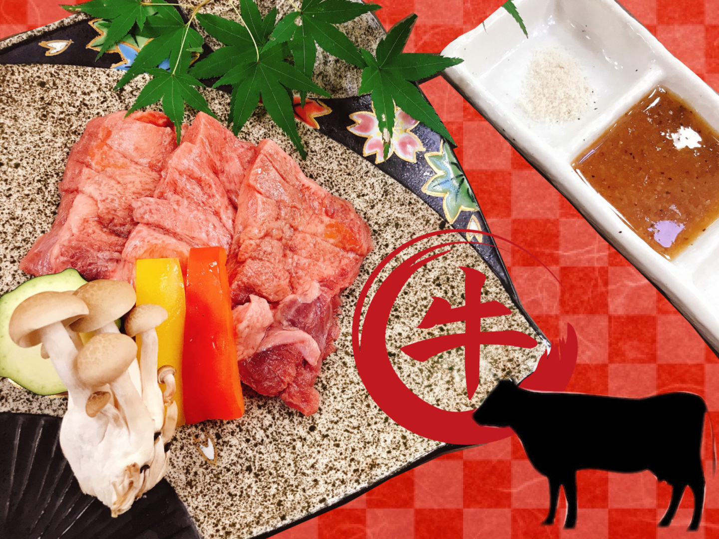 【厚切り牛タンの一品付】肉好き必見☆肉厚ジューシ～な牛タンに舌鼓♪８０品のバイキングで秋のグルメ旅！