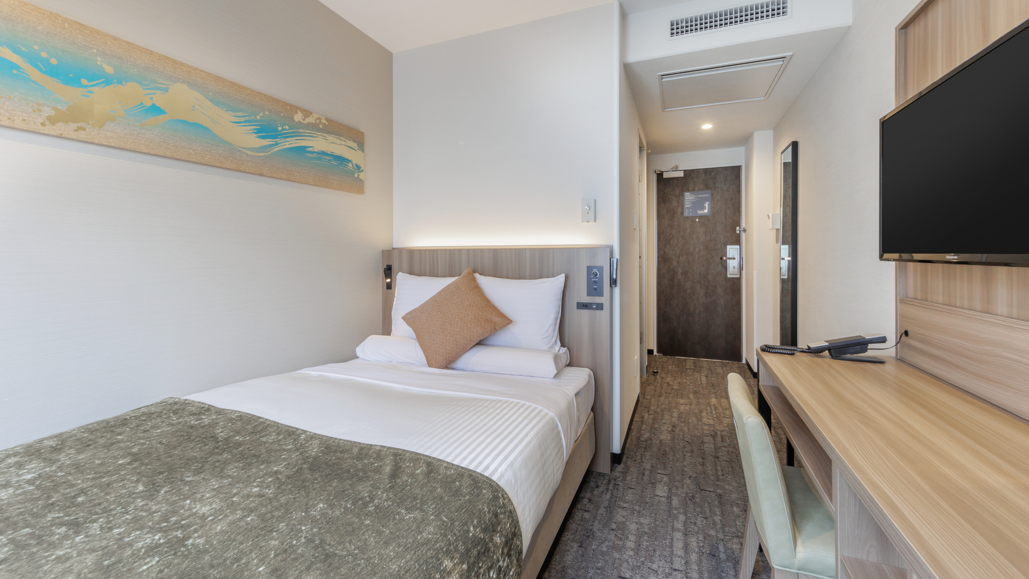 [Renewal] Standard semi-double room Size: 12.7㎡ Bed: 120cm x 1