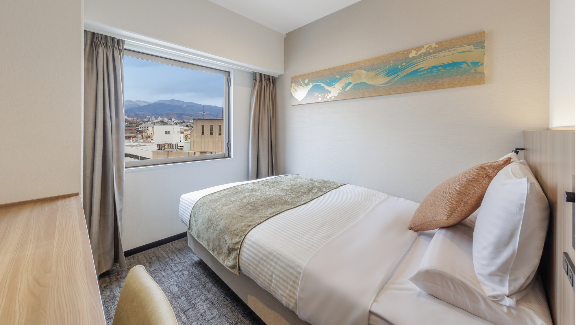 [Renewal] Standard semi-double room Size: 12.7㎡ Bed: 120cm x 1