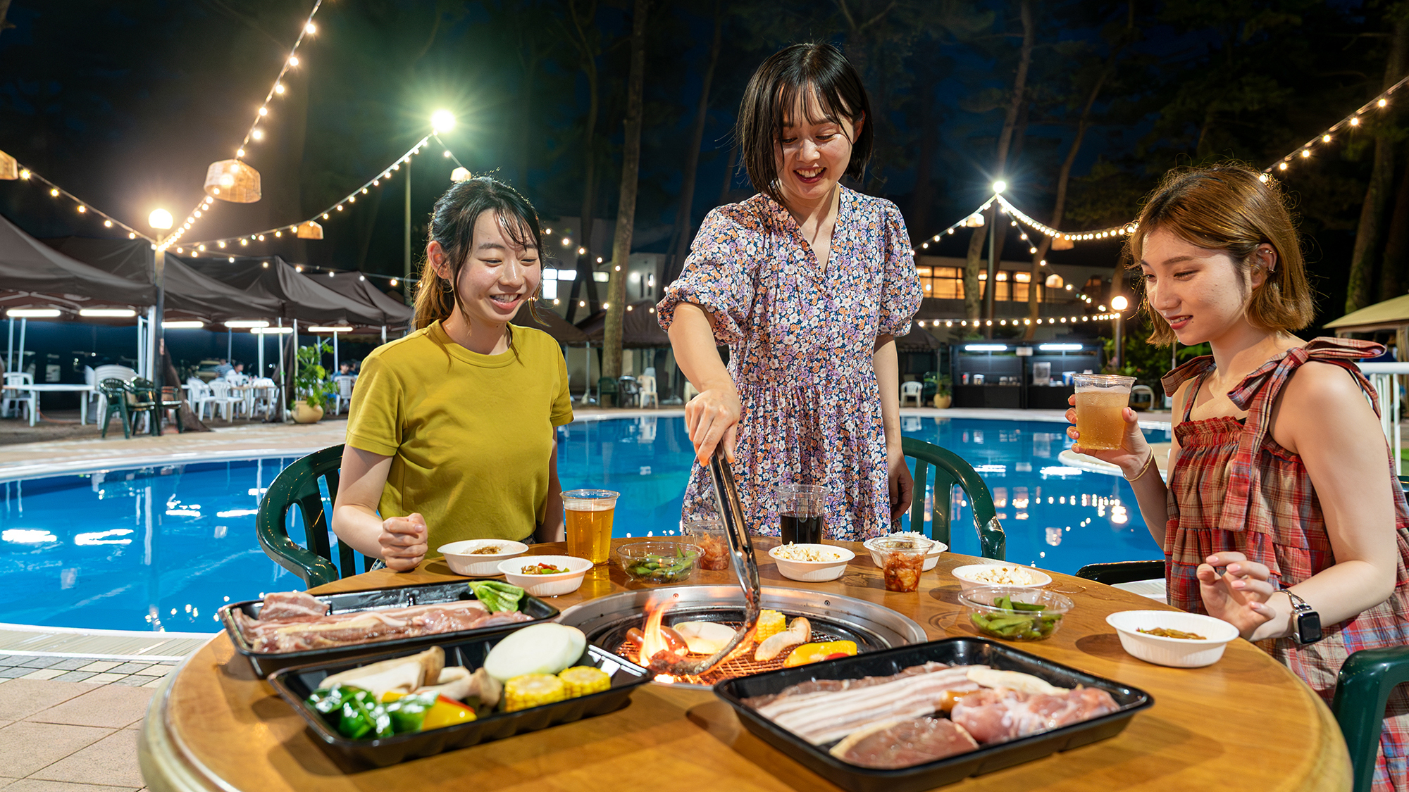 【夕食BBQ・朝食付】夏休み限定♪プールサイドバーベキュープラン(飲み放題別途追加OK)