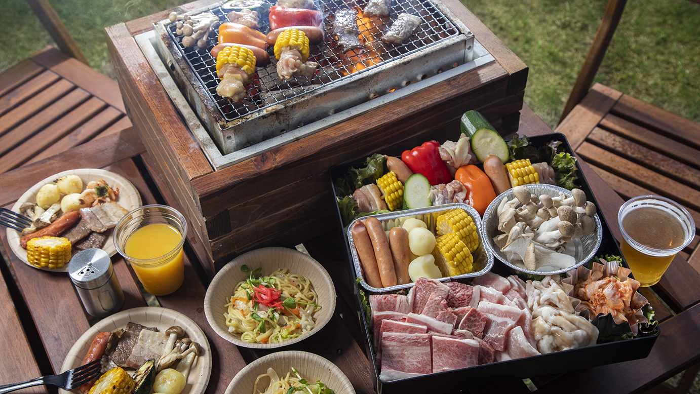 【夕食BBQ・朝食付】夏はBBQ♪サマーヴィレッジガーデンBBQ付き宿泊プラン